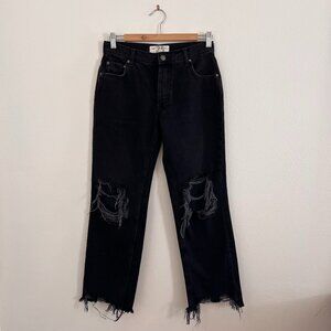 We The Free Maggie Distressed Wide Leg Jeans